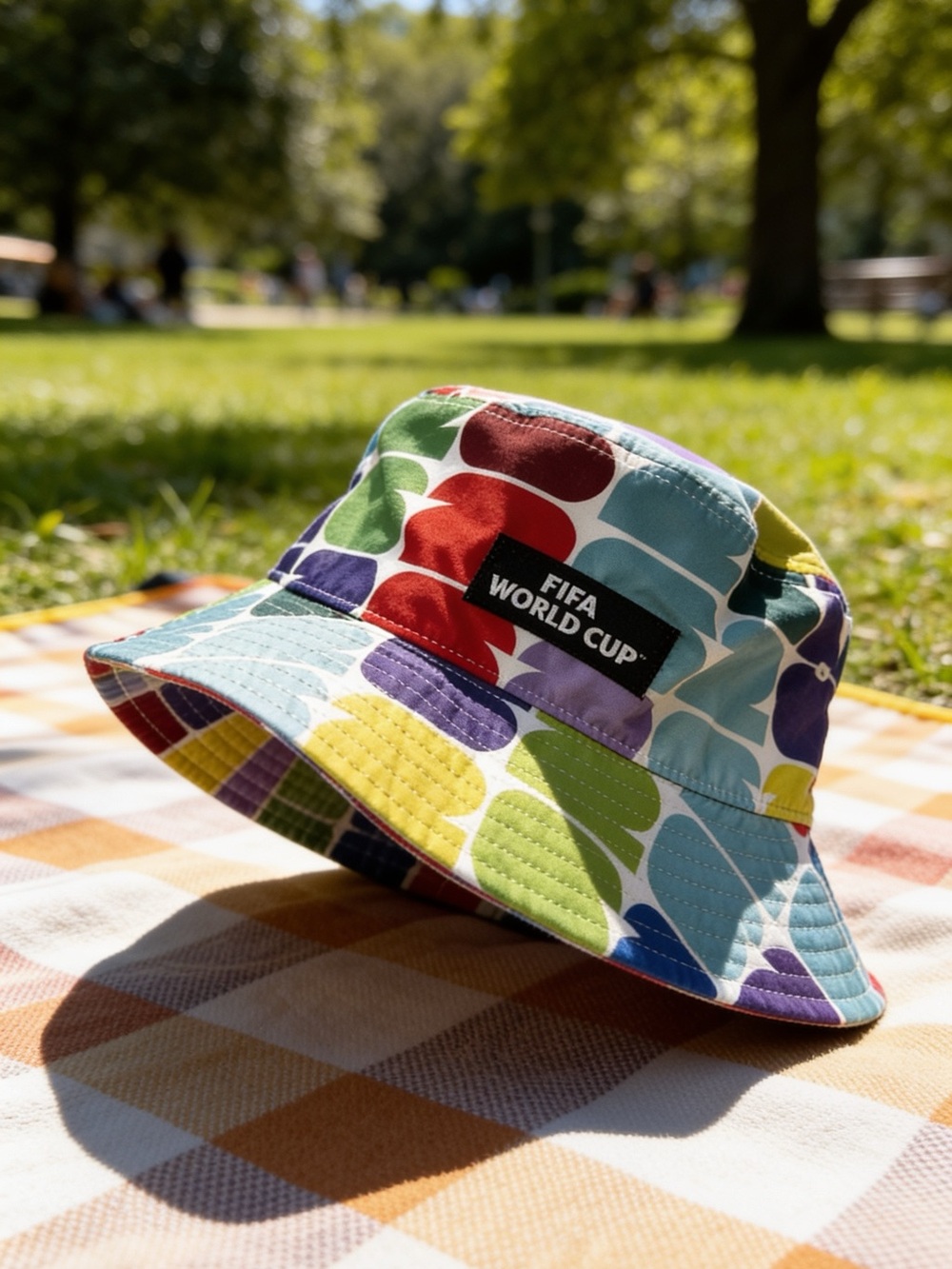 FIFA World Cup Multicolor Pattern Bucket Hat